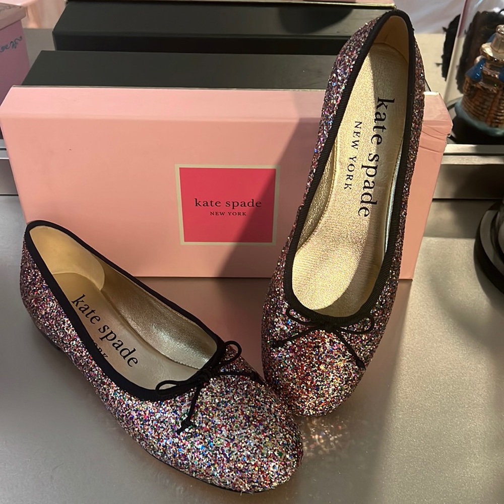 Kate Spade Multicolor Glitter Flat